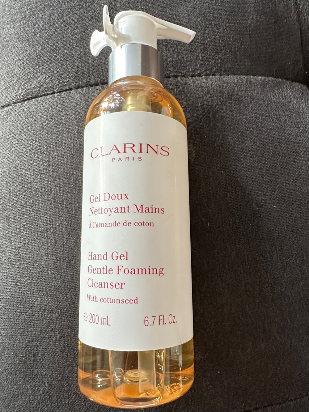 NEW Clarins Paris Hand Gel gentle foaming cleanser 6.7 fl oz